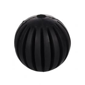 Дентална кучешка играчка Flamingo Toy Gladiator Ball Black топка от издръжлива гума